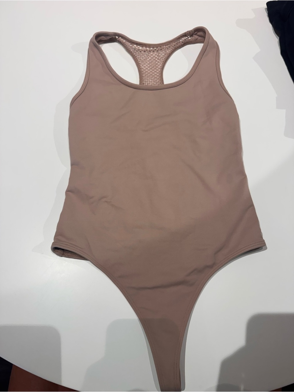 Koral Taupe Racerback One-Piece Swimsuit